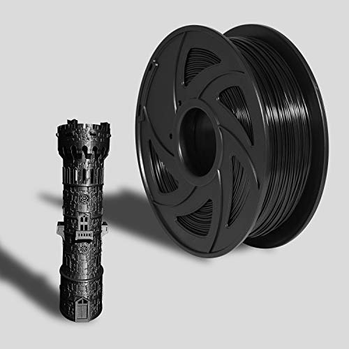 3D Printer Pla Filament，Black PLA Printing Filament 175mm Xvico FDM1kg