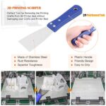 Rustark 34 Piece 3D Printer Accessories Tool Kit Cleaning Needles, Tweezers, Pliers, Scarper, Clean up Knives, Carving Knife Come with Storage Case for Printing Removing, Cleaning, Finishing