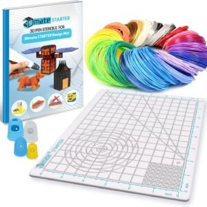 3D Pen Filament with Silicon Design Mat and Compatible Stencils