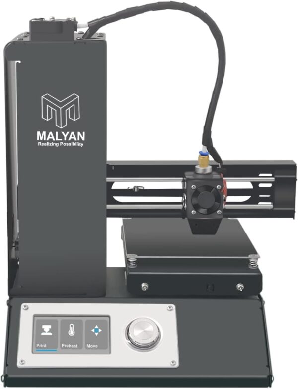 MALYAN M200 FDM Mini 3D Printer - Fully Assembled 3D Printers for Kids and Beginners, Free Sample PLA Filament and MicroSD Card Preloaded with Printable 3D Models, Printing Size 120x120x120mm - Image 3