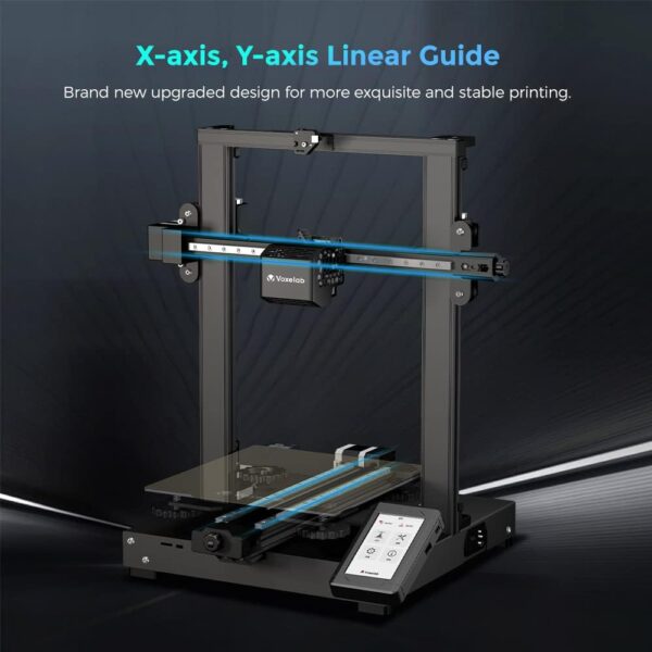 Voxelab 3D Printer Aquila D1, Auto Leveling 3D Printer with 25-Point Precise Leveling, XY Axis Linear Guide, Metal Dual-Gear Direct Extruder Works with PLA/ABS/PETG/TPU Filaments, 9.25x9.25x9.84inch - Image 3