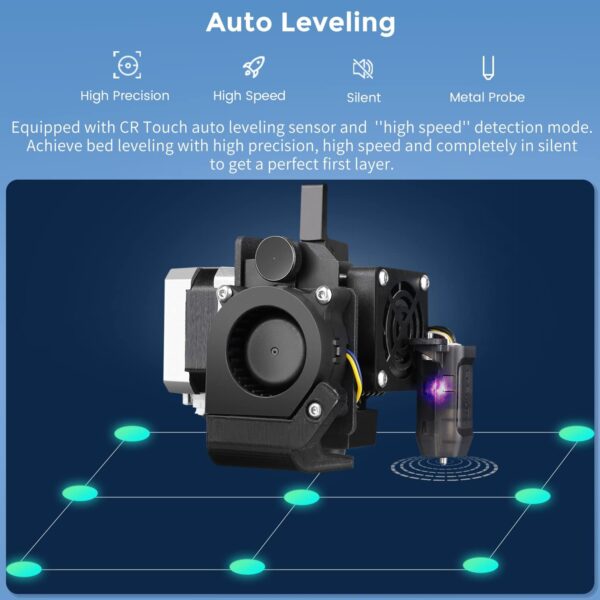 Sovol 3D SV05 Metal Frame Metal Direct Drive Extruder FDM 3D Printer with Upgraded 32-bit Silent Mainboard CR Touch Auto Leveling Flexible Build Plate 220 * 220 * 300mm - Image 5