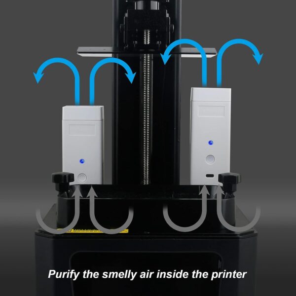 ENOMAKER Resin Air Filter Fan Machine with Activated Carbon Block Replacement for Anycubic Elegoo Creality LCD DLP MSLA 3D Printers (Pack of 2) - Image 5