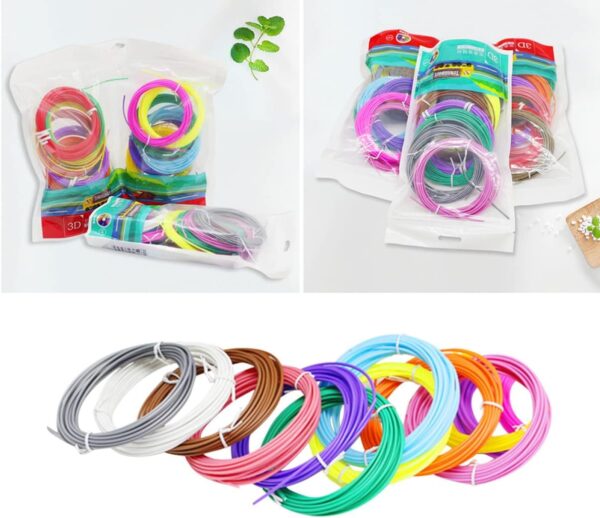 Toyvian Pen Refills Pen Refills 10 Colors 3D 2PCS 3D Pen Filament 1. 75mm 3D Pen Filament Refills 3D Pen 3D Printer Filament Pen PLA Filament 3D Printing Pen 3D Printing Pen - Image 6