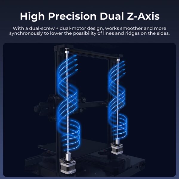 Creality Ender 3 S1 3D Printer with Direct Drive Extruder CR Touch Auto Leveling High Precision Double Z-axis Screw Silent Board Printing Size 8.6X8.6X10.6in, Upgrade Ender 3 V2 for Beginners - Image 4