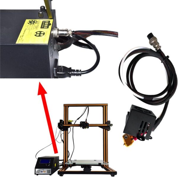 HICTOP CR-10 Hotend Full Assemble MK8 Extruder Fit for Creality 3D Printer CR-10 CR-10 mini CR-10S 3D Printer Replacement Parts - Image 4