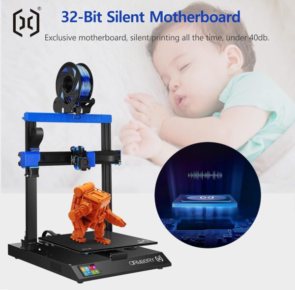 Artillery Sidewinder X2 3D Printer, SW-X2 FDM 3D Printers Newest Model Auto Leveling, 32-Bit Silent Motherboard 95% Pre-Assembled Resume Printing Function Build Volume 300x300x400mm - Image 6