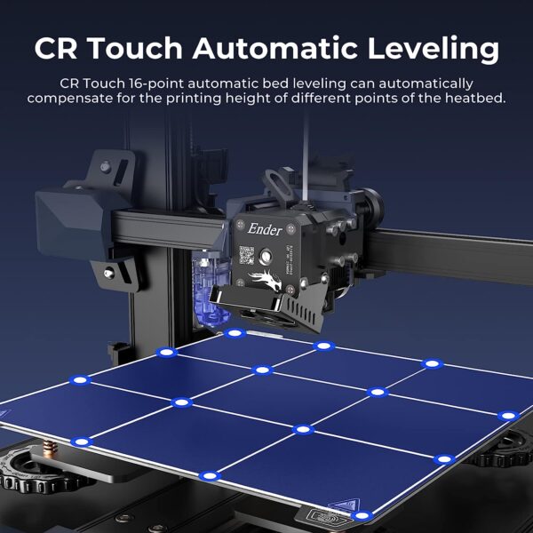 Creality Ender 3 S1 3D Printer with Direct Drive Extruder CR Touch Auto Leveling High Precision Double Z-axis Screw Silent Board Printing Size 8.6X8.6X10.6in, Upgrade Ender 3 V2 for Beginners - Image 3