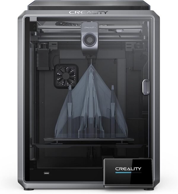 Creality K1 Speedy 3D Printer, with 600mm/s Fast Printing Speed, 32mm³/s Flow Hotend, Model Cooling by Two Fans, Hands-free Auto Leveling, Quality Model Free of Ringing, Build Volume: 220*220*250mm