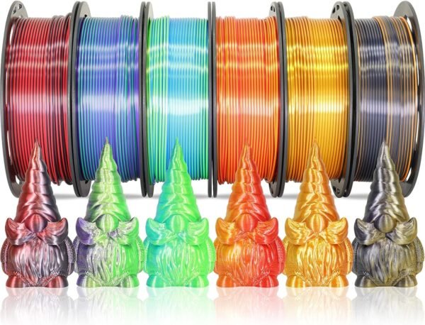 MIKA3D 6 Spools Bicolor Dual Color 175mm 3D Printer Filament