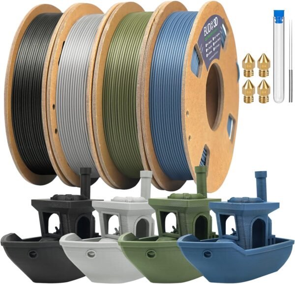 Matte PLA Filament Bundle 175mm 3D Printer Filament Bundle Matte