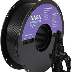 NAGA PLA PlusPLA Filament 175mm Strong Toughness Black PLA 1kg