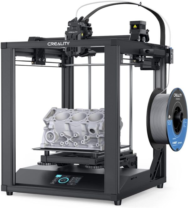 Official Creality 3D Printer Ender-5 S1 250mm/s High-Speed 3D Printers with 300 High-Temp Nozzle Direct Drive Extruder, CR Touch Auto Leveling, Stable Cube Frame High Precision,8.66X8.66X11.02 inch