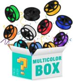 SUNLU PLA 3D Printer Filament, Neatly Wound PLA Filament 1.75mm ±0.02mm, Fit Most FDM 3D Printers, Individually Vacuum Packed, 2 Rolls of 1kg Each, Totaling 2kg, 2 Random Colors, Multicolor Bundle