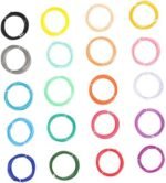 ULTECHNOVO Color Pens 20pcs Pen Consumables 3D Pen Refills 3D Pen Filament Printing Filament Printing Pen Low Temperature Pen Filament 3D Printing Pen Filaments Abs Filament