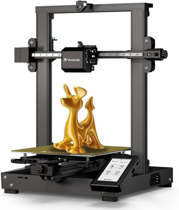 Voxelab 3D Printer Aquila D1, Auto Leveling 3D Printer with 25-Point Precise Leveling, XY Axis Linear Guide, Metal Dual-Gear Direct Extruder Works with PLA/ABS/PETG/TPU Filaments, 9.25x9.25x9.84inch