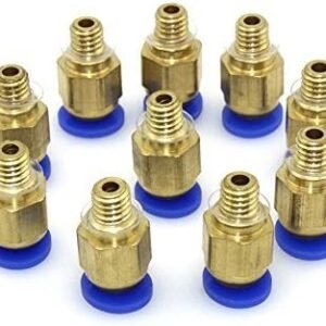 Witbot PC4 M6 Straight Fitting 4mm Thread M6 Connector for 3D