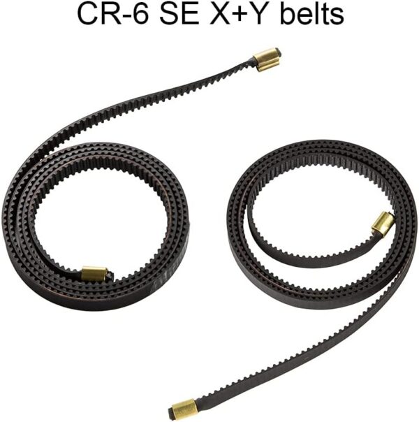 Creality Original CR-6 SE Belt X+Y Axis Open Timing Rubber 2GT Timing Belts Width 6mm Y axis 742mm + X axis 820mm with Pressed Copper Buckles 3D Printer Parts - Image 6