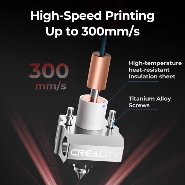 Creality Spider 3.0 High Temperature and High Flow Hotend Pro, All Metal Hotend Upgrade for Ender 3 Pro, Ender 3, Ender 3 V2, Ender 3 Max, Ender 5, Ender 5 Pro, Ender-5 Plus, CR 10 - Image 4