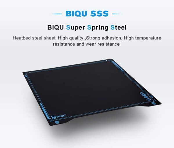 BIQU Upgrade SSS Spring Steel Sheet with Magnetic Sticker, 235X235MM Ultra-Flexible Removable Surface Heated Bed Platform 3D Printer Parts Printing Build Plate for Ender 3/Ender3 Pro/Ender 5/B1 - Image 2