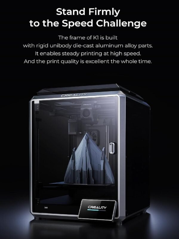 Creality K1 Speedy 3D Printer, with 600mm/s Fast Printing Speed, 32mm³/s Flow Hotend, Model Cooling by Two Fans, Hands-free Auto Leveling, Quality Model Free of Ringing, Build Volume: 220*220*250mm - Image 6