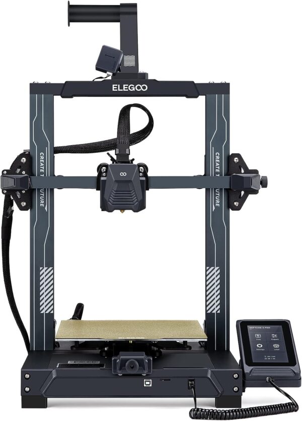 ELEGOO Neptune 3 Pro FDM 3D Printer with Auto Bed Leveling, Dual-Gear Direct Extruder, Dual Lead Screw Drive, Removable Capacitive Screen, 8.85x8.85x11in Large Printing Size - Image 2