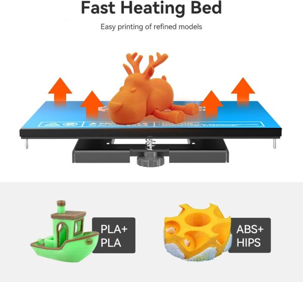 Flashforge Upgrade Creator Pro T 3D Printer, Direct Drive Dual Extruder, WiFi Connection, Semi Auto Leveling, Color Touchscreen, Works with ABS/PETG/PLA - Image 4