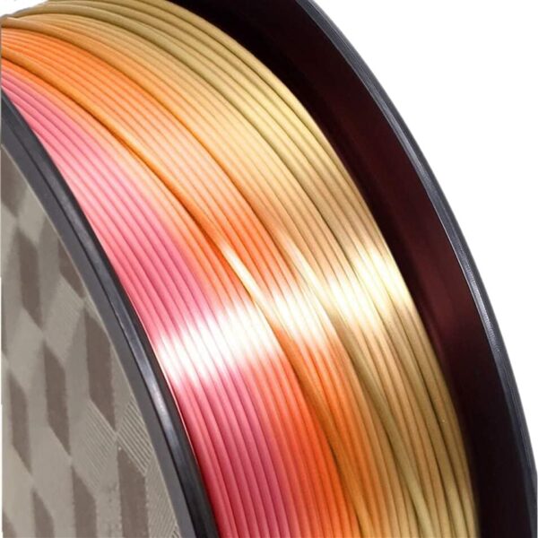 Prinko PLA 3D Printer Filament, PLA Filament 1.75mm, Dimensional Accuracy +/- 0.02 mm, 1kg Carton Spool PLA Filament, 1.75mm (Rainbow) - Image 2