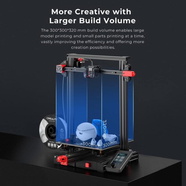 Creality Ender 3 Max Neo 3D Printer, Large Print Size 11.8x11.8x12.6inch, CR Touch Auto Leveling Bed Dual Z-Axis Full-Metal Extruder Silent Mainboard Filament Sensor FDM 3D Printers for Kid Beginners - Image 3