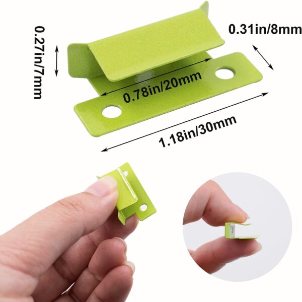 16 pcs Bed Clips Clamp 3D Printer Heat Bed Clips 7mm Glass Clip Heated Bed Glass Bed Platform Clips Hardware Accessories Stainless Steel Fixing Clip Compatible Ender 3/3 Pro/3 V2/3S (4color) - Image 5