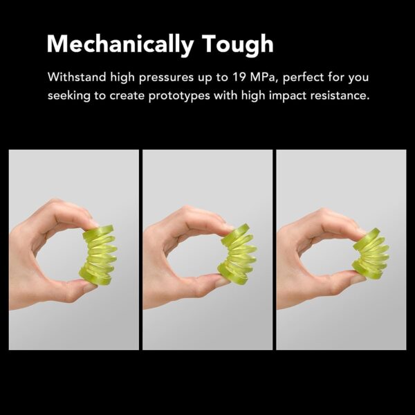 phrozen Nylon-Green Tough Resin with high Resistance, Ideal for Creating Functional 3D Prints, do not Break Easily (1KG) - Image 4