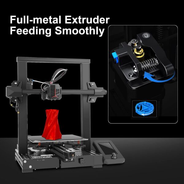 Official Creality Ender-3 V2 Neo 3D Printer with CR Touch Auto-Leveling, Full-Metal Bowden Extruder, Stable Integrated Design,PC Spring Steel Magnetic Build Plate Printing Size: 8.66x8.66x9.84 inch - Image 3