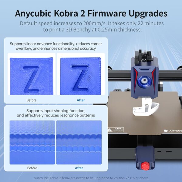 ANYCUBIC Kobra 2 3D Printer, 6X Faster Speed Firmware Upgrades Auto Leveling Pre-Installed with Upgraded Extrusion System Efficient and Precise Delivery 8.7"x8.7"x9.84" - Image 3