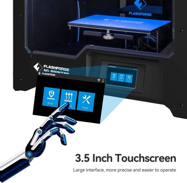 Flashforge Upgrade Creator Pro T 3D Printer, Direct Drive Dual Extruder, WiFi Connection, Semi Auto Leveling, Color Touchscreen, Works with ABS/PETG/PLA - Image 5