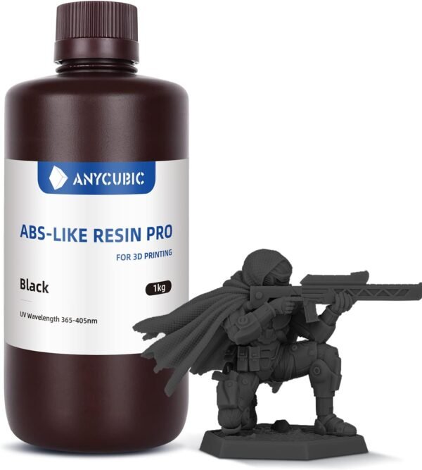 ANYCUBIC ABS Like Pro 3D Printer Resin Upgraded Toughness and Non Brittle