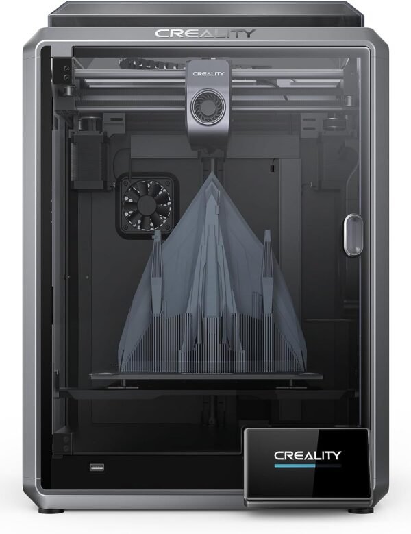 Creality K1 Speedy 3D Printer, with 600mm/s Fast Printing Speed, 32mm³/s Flow Hotend, Model Cooling by Two Fans, Hands-free Auto Leveling, Quality Model Free of Ringing, Build Volume: 220*220*250mm