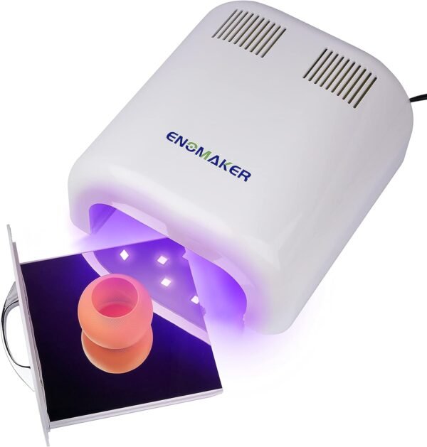 ENOMAKER UV Resin Curing Light Box Resin Dryer Machine 24PCS 405nm LED Beads Professional for LCD/SLA/DLP 3D Printer Models