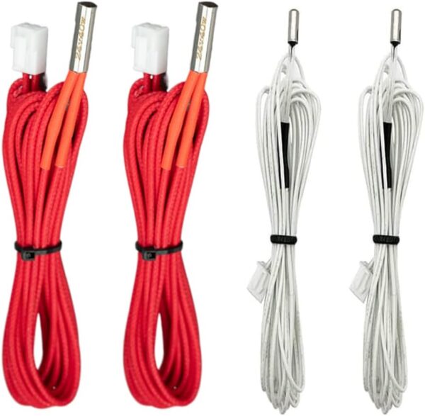HzdaDeve 3D Printer Heater Cartridge 24V 40W and NTC 100 K 3950 Thermistor Kit for Anycubi Kobra Go Kobra Neo Hot End Parts (4 Pcs)