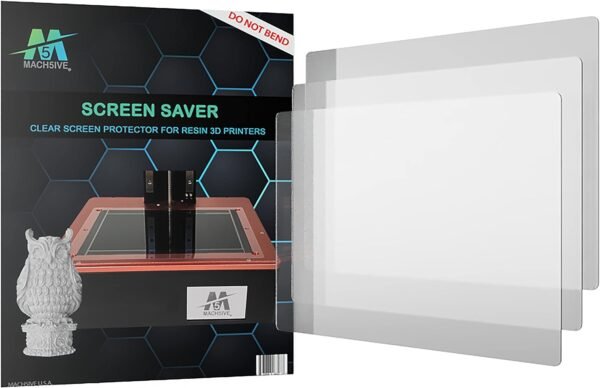 Mach5ive Screen Saver Clear Screen Protector for Resin 3D Printers