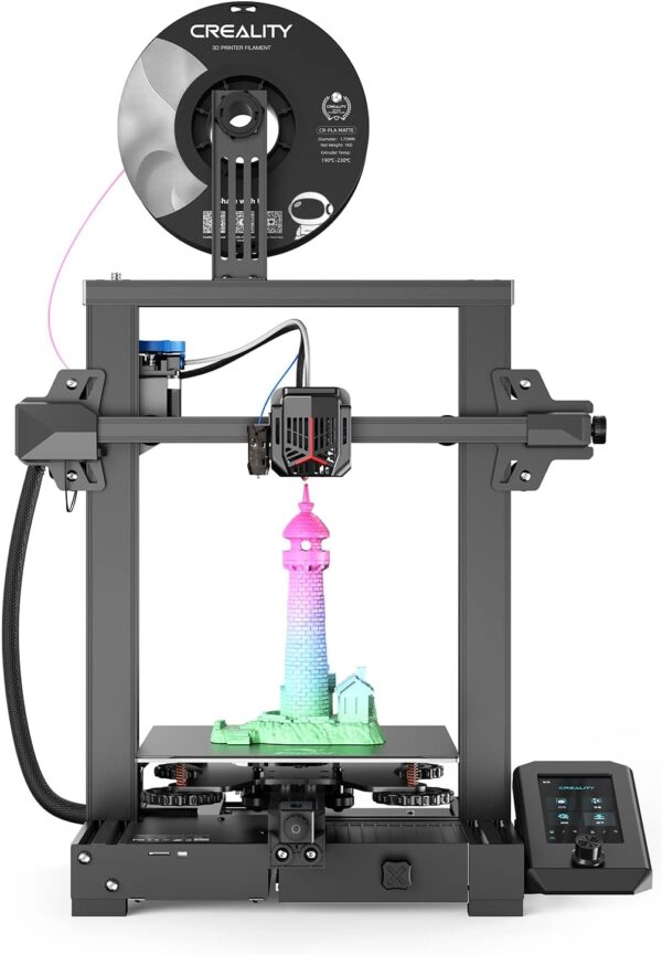 Official Creality Ender-3 V2 Neo 3D Printer with CR Touch Auto-Leveling, Full-Metal Bowden Extruder, Stable Integrated Design,PC Spring Steel Magnetic Build Plate Printing Size: 8.66x8.66x9.84 inch