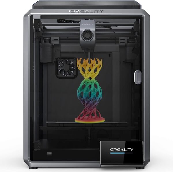 Official Creality K1 3D Printer, Printing Speed 600mm/s with 20000mm/s² Acceleration,12X Faster and More Efficient with Max.32mm³/s Flow Hotend,Dual Fans Cooler,Hands-Free Auto Leveling