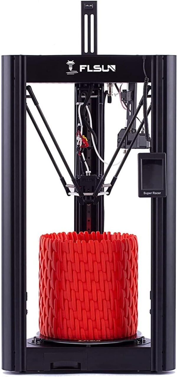 Official FLSUN V400 3D Printer Fast 400mm/s 8000+ mm/s² FDM Delta 3D Printer with Pre-Installed Klipper Firmware Pad, 300℃ Nozzle, Direct Drive Extruder, PEI Bed, Printing Size Φ300x410mm (FLSUN SR)