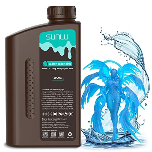 1694915808 SUNLU Water Washable Resin 1000g Fast Curing 3D Printer Resin