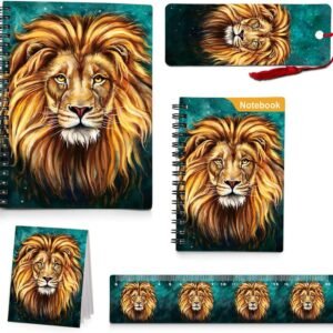 3D Kids Lion Spiral NotebooksBack to School SuppliesHard Cover Spiral