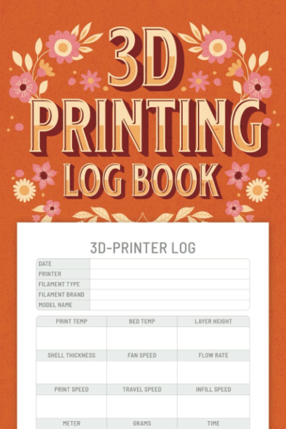 3D Printing Log Book Journal and Organizer Size 6