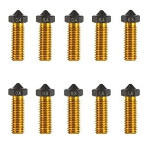 IdeaFormer 3D 10Pcs Volcano Nozzle with PTFE Coating 04060810mm Extra Extruder