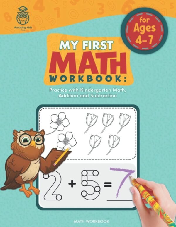 My First Math Workbook Kindergarten Touch Math Method for Addition