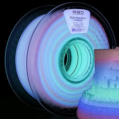 R3D PLA 3D Printer FilamentRainbow Color pla Filament 175mm 1KG