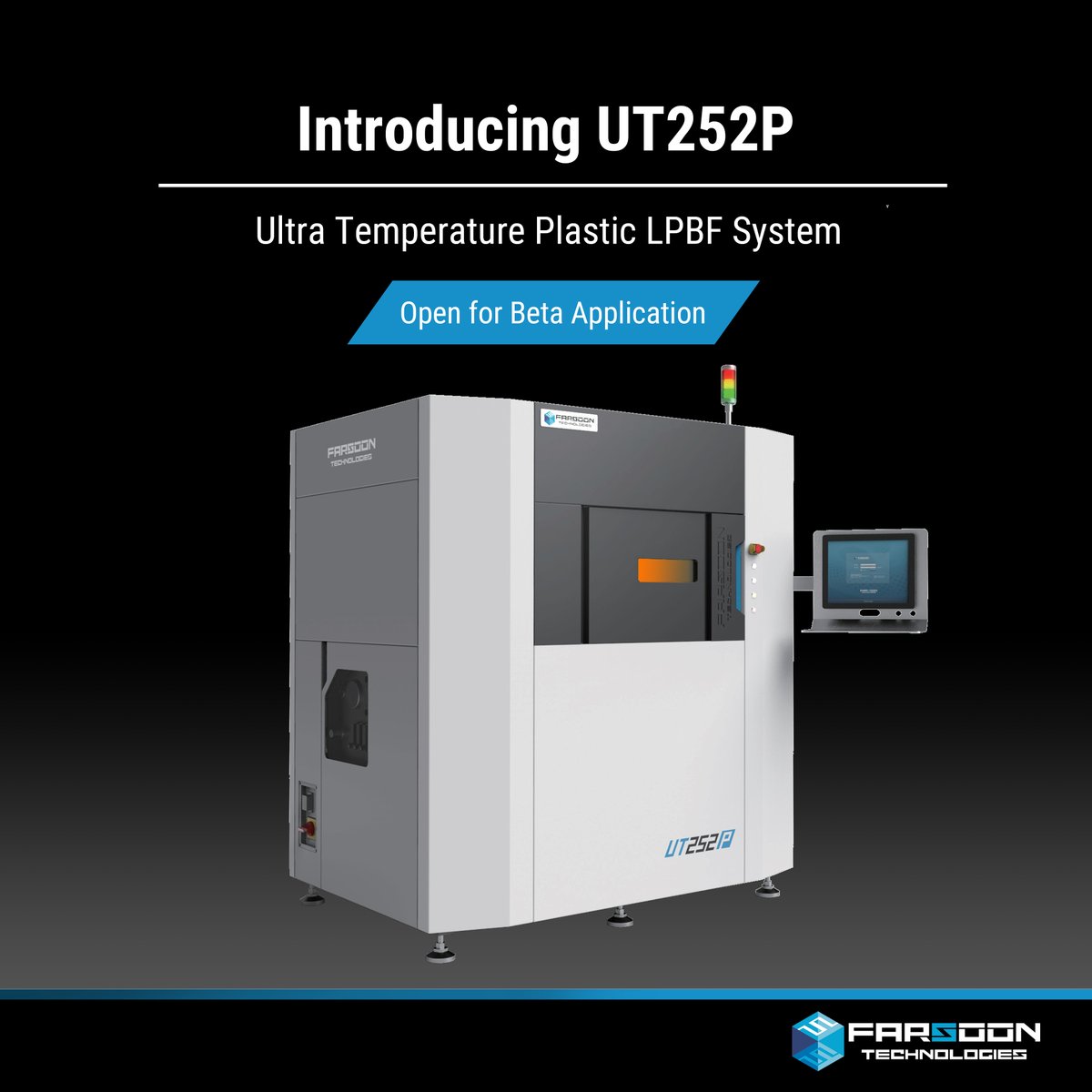 Farsoon launches the UT252P polymer 3D printer, which can process materials with melting points above 340°C