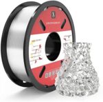 ACTIVEME PETG+ Filament 1.75mm, 3D Printing Filament for 3D Printers, PETG+ 3D Printer Filament, Dimensional Accuracy +/- 0.02 mm (1000g Transparent)